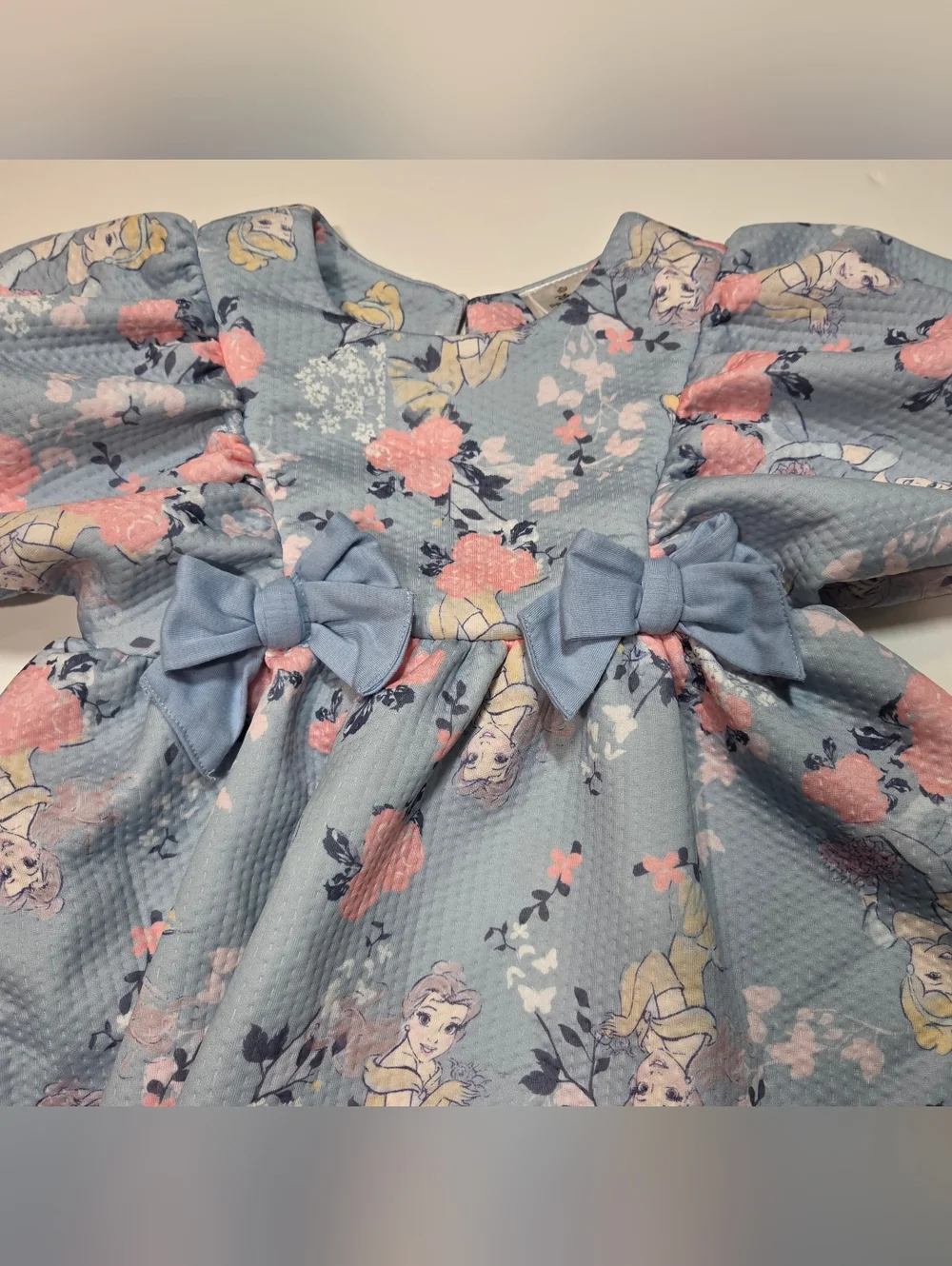 Disney Princess Cinderella Belle Party Dress Sz 6 Fancy Hybrid Apparel Bows